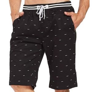 Men's Casual Short Classic Fit Drawstring Shorts